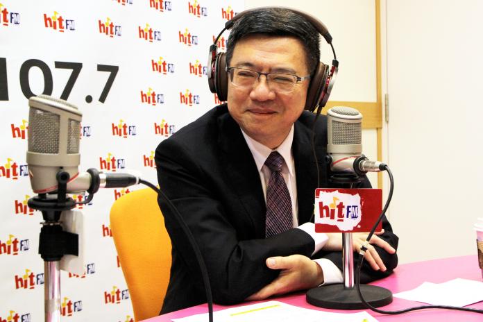 民進黨新任主席卓榮泰8日接受廣播訪問（圖／HIT FM提供,2019,01,08)