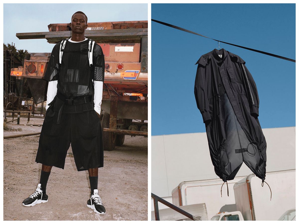 2019年春夏以跳傘和帆船運動為靈感，將系列重心定位於材質的混合以及面料的創新之上，將 Gore-Tex、尼龍、網紗、棉料、Adidas 創新科技 Adizero 等材質完美融合。圖＠Y-3官網