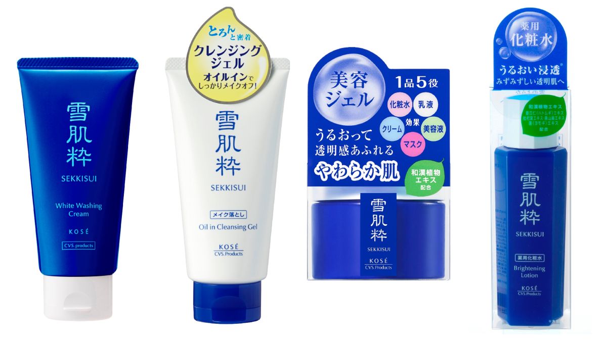 日本高絲「雪肌粹」首波在台 7-11 上市產品。圖@Kose
