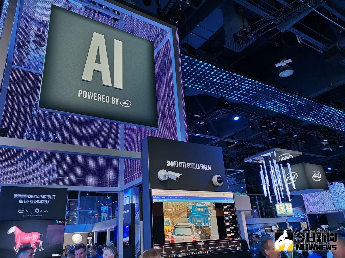 ▲CES 2019 展中，Intel 展出相當豐富的技術應用，其中包含最夯的 AI、Smart City、5G、VR..與眼球追蹤技術。（圖／記者劉士成攝。2019.01.10）