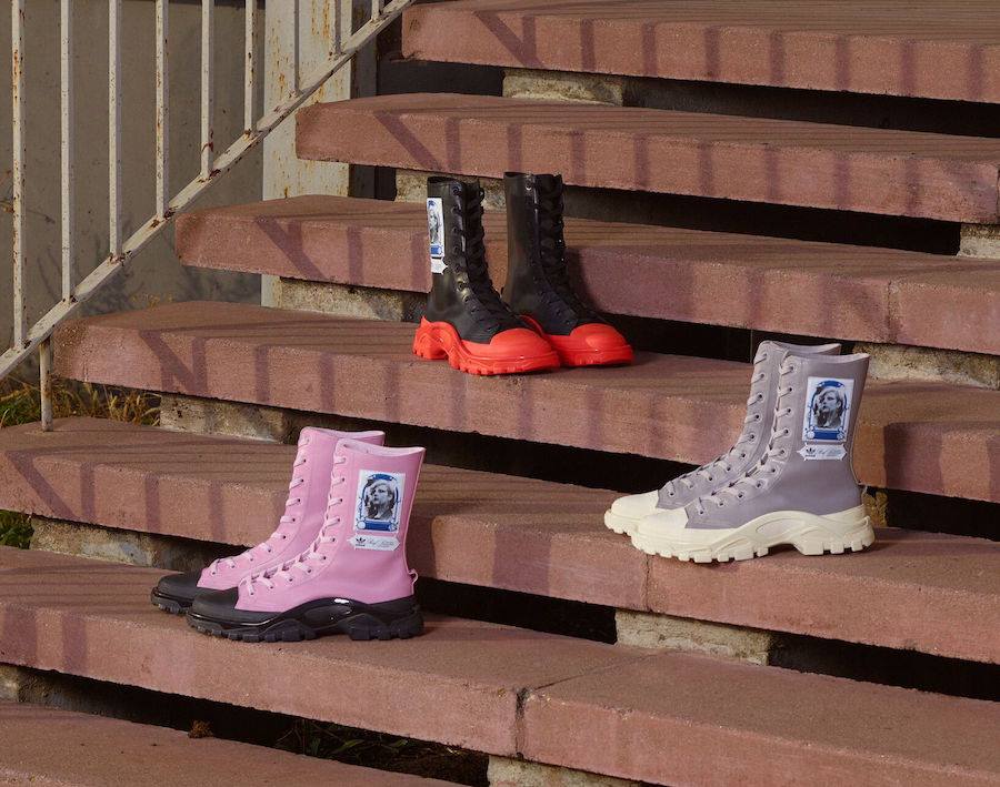 「RS Detroit High」有別於原先低筒版本的俐落感，高筒版本則偏向軍靴的感覺。除了延續了先前亮色系的配色以及標誌性的鞋底外，鞋身由皮革取代，將質感提高許多。圖＠Wrong Weather臉書