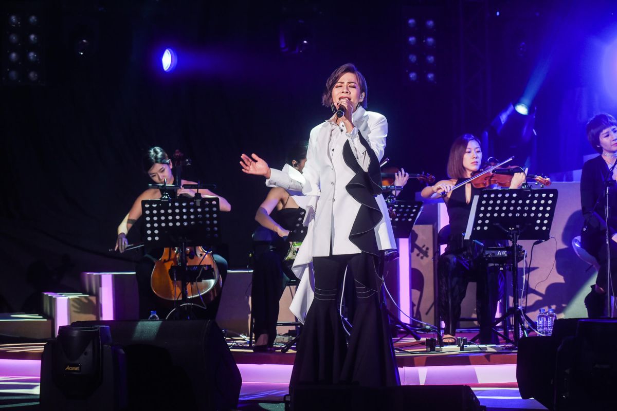 ▲江美琪首次舉辦大型演唱會，好友紛紛參與聆聽。（圖／記者陳明安攝, 2019.01.12）