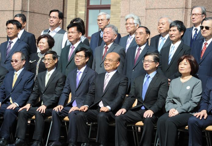 行政院會後新閣員大合照(圖/行政院提供,2019,01,14)