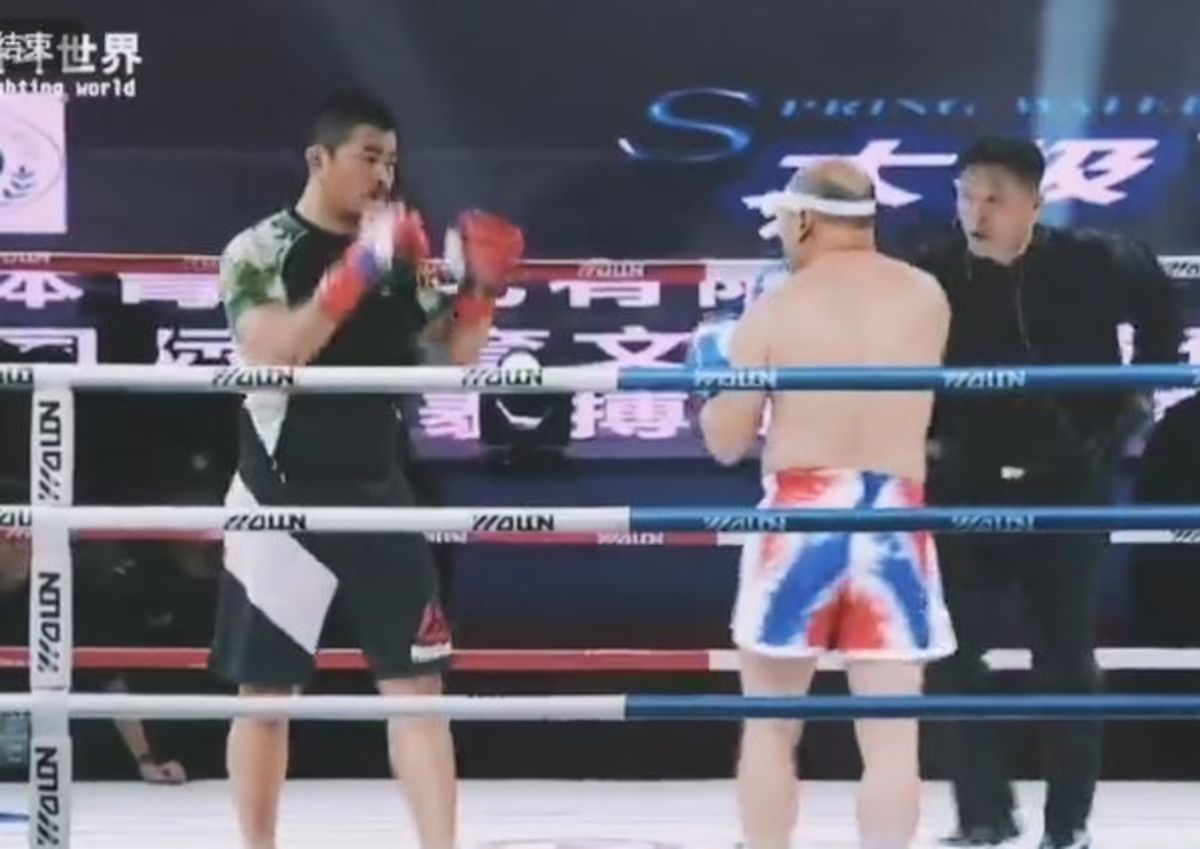 ▲號稱「格鬥狂人」的徐曉冬，日前再次和傳統民間武術大師交手，在實力懸殊下輕鬆解決對手。(圖 / 翻攝自網路)