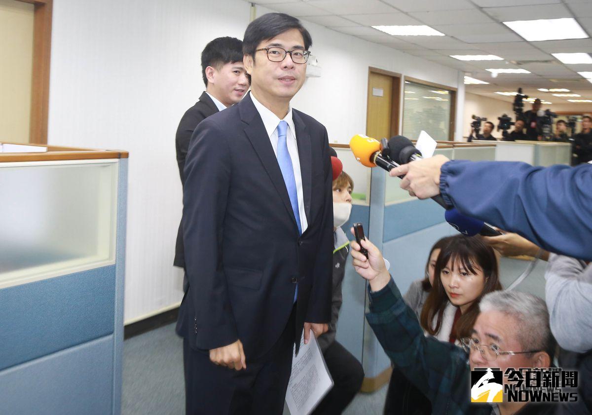 ▲行政院副院長陳其邁出席民進黨中常會。（圖／記者葉政勳攝 , 2019.01.16）