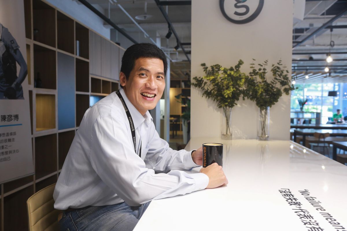 ▲橘子集團人力資源室總監張文杰，他看著普橘島從小小的溫馨的空間開始，成長至現在豪華的文青餐廳等級。（圖／記者葉政勳攝）