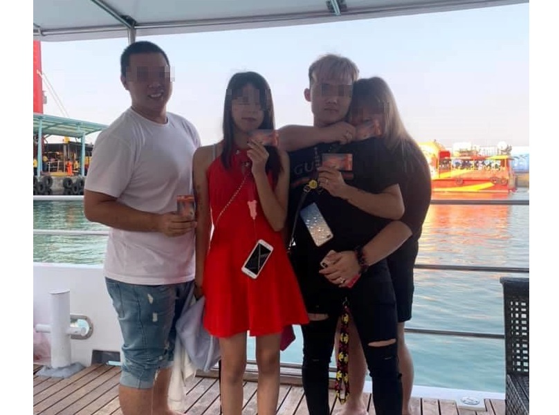 ▲台南虐童案四人再遭爆去年騙吃騙喝玩小琉球。(圖 / 爆料公社)