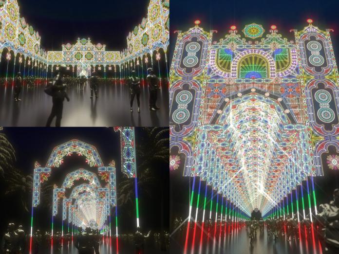▲台北市府引進 Luminarie 光雕展，打造長達 300 公尺的華麗光廊，將於大年初一登場。（圖／台北市產業發展局）