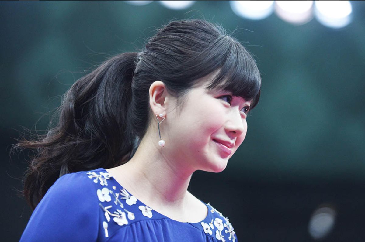 日本桌球名將「台灣媳婦」福原愛（取自日本桌協推特）