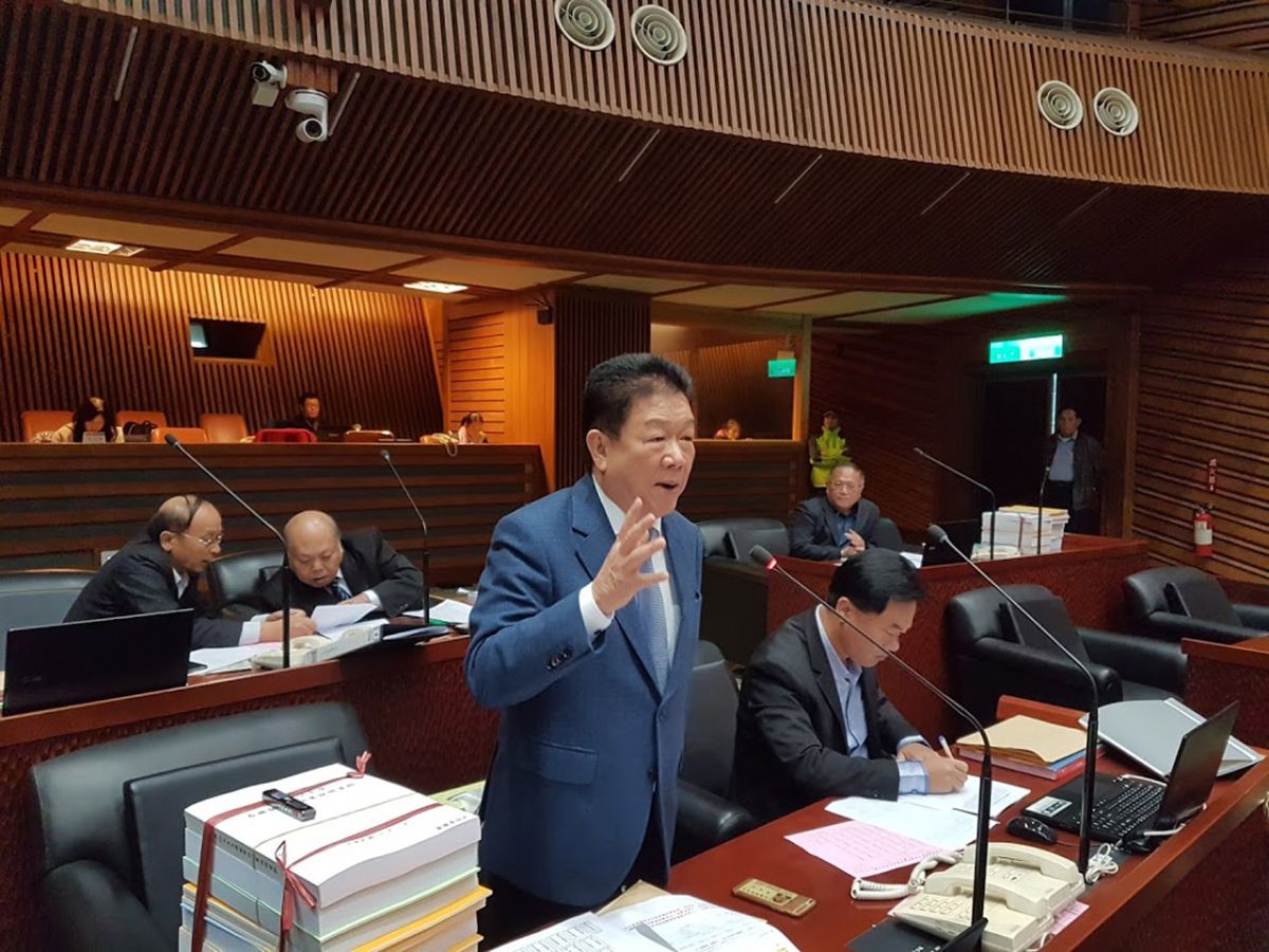 ▲宜蘭縣議員黃浴沂表示，歌仔戲是地方的重要文化，這項文化一定要傳承。因此，蘭陽戲劇團預算被刪應該拿出來好好討論。（圖／記者李清貴攝,2019.1.21)