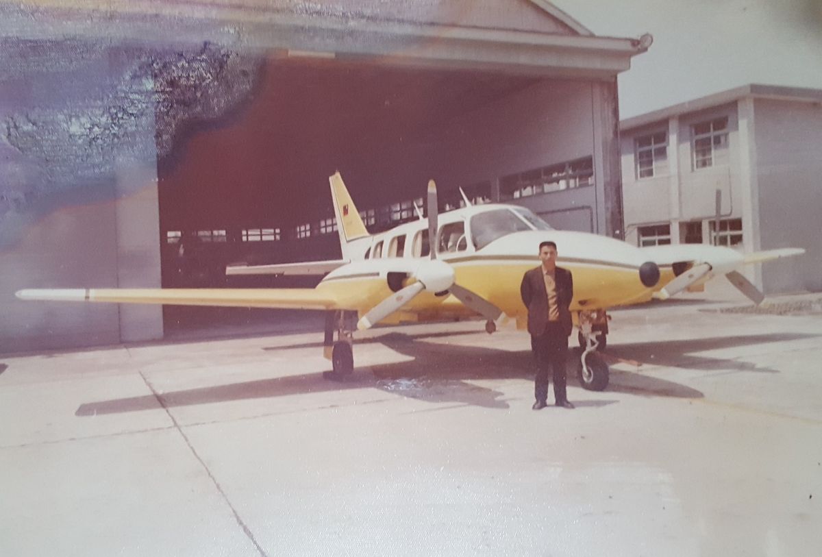 農行所的第一代空拍專機合影PA-31系列。（圖／農航所提供）