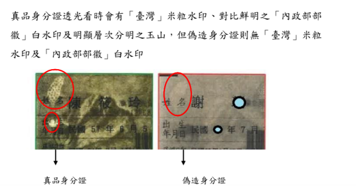 ▲淘寶網出現販售台灣偽造身分證，內政部三招教國人辨真偽。（圖／內政部提供, 2019.1.22）