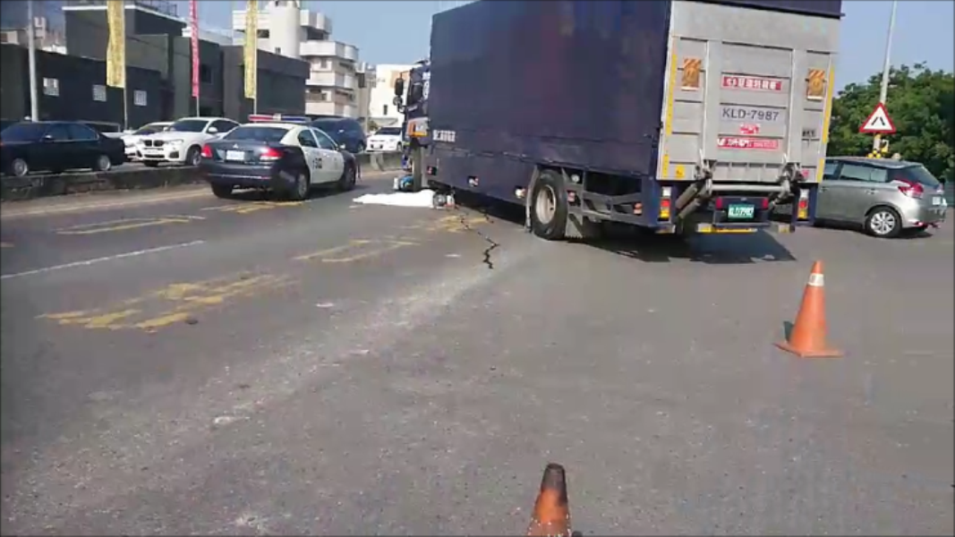 ▲車禍現場。(圖/記者陳聖璋翻攝)