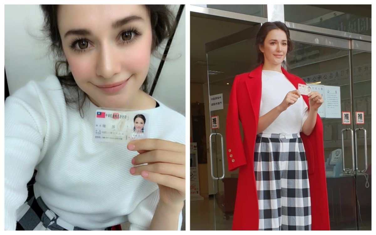 ▲瑞莎成為真正的台灣人。（圖／翻攝自臉書、經紀人提供）