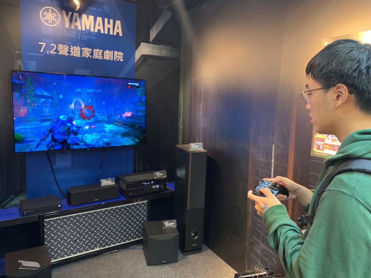 ▲2019 TGS  Yamaha 也特別進駐，展示自家品牌最夯的 7.2 聲道音響裝置、專業混音器，以及專業型喇叭，讓現場來試玩與試聽的民眾大呼過癮。（圖／記者劉士成攝 2019.01.25）