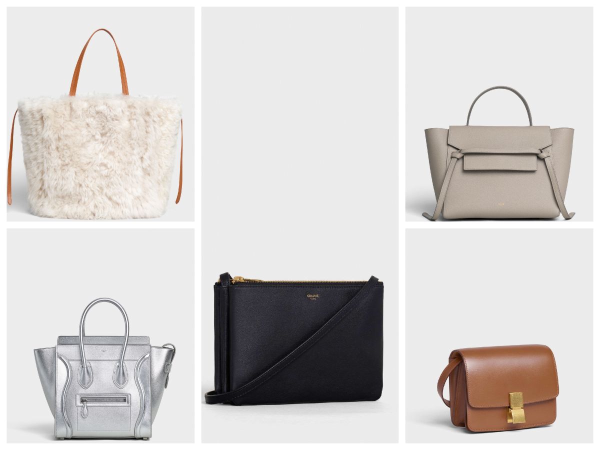五款Phoebe Philo於Celine時期所設計的爆款手袋。圖＠Celine官網