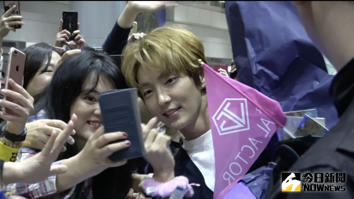 ▲李準基來台。（圖／記者陳思誼攝）