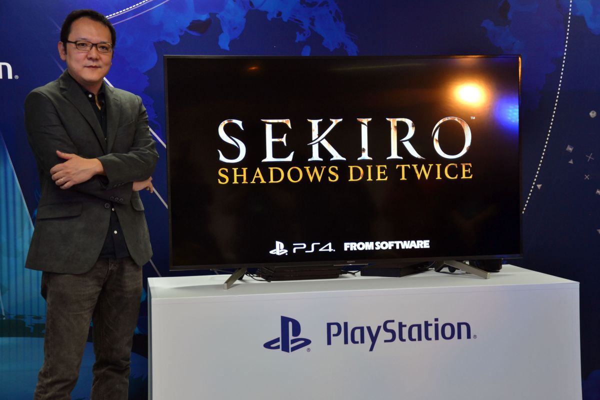 ▲今（26）電玩展中，FROM SOFTWARE社長宮崎英高親自接受媒體訪問。（圖／記者葉政勳攝，2019.01.26）