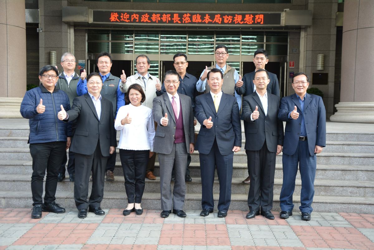 ▲內政部部長徐國勇至嘉義市警局訪視、慰勤。（圖／記者郭政隆攝影2019.1.27）