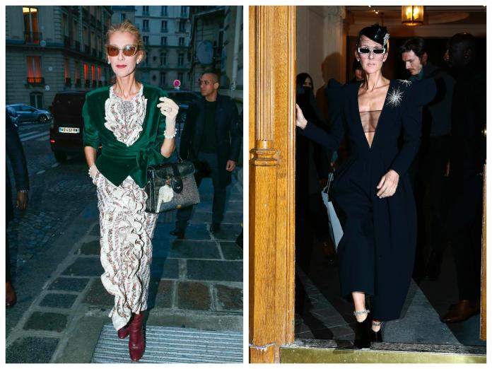 Celine Dion 日前現身巴黎時裝週，造型非常奪目。圖＠美聯社