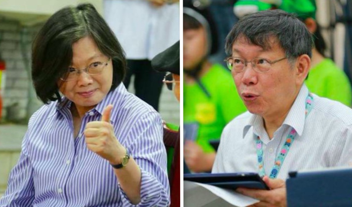 ▲近來有網友發現，柯文哲的「網路聲量」直直落，臉書粉絲頁上的讚數竟然慘輸被他酸是「一日行情」的蔡英文！（合成圖／NOWnews 資料圖片）