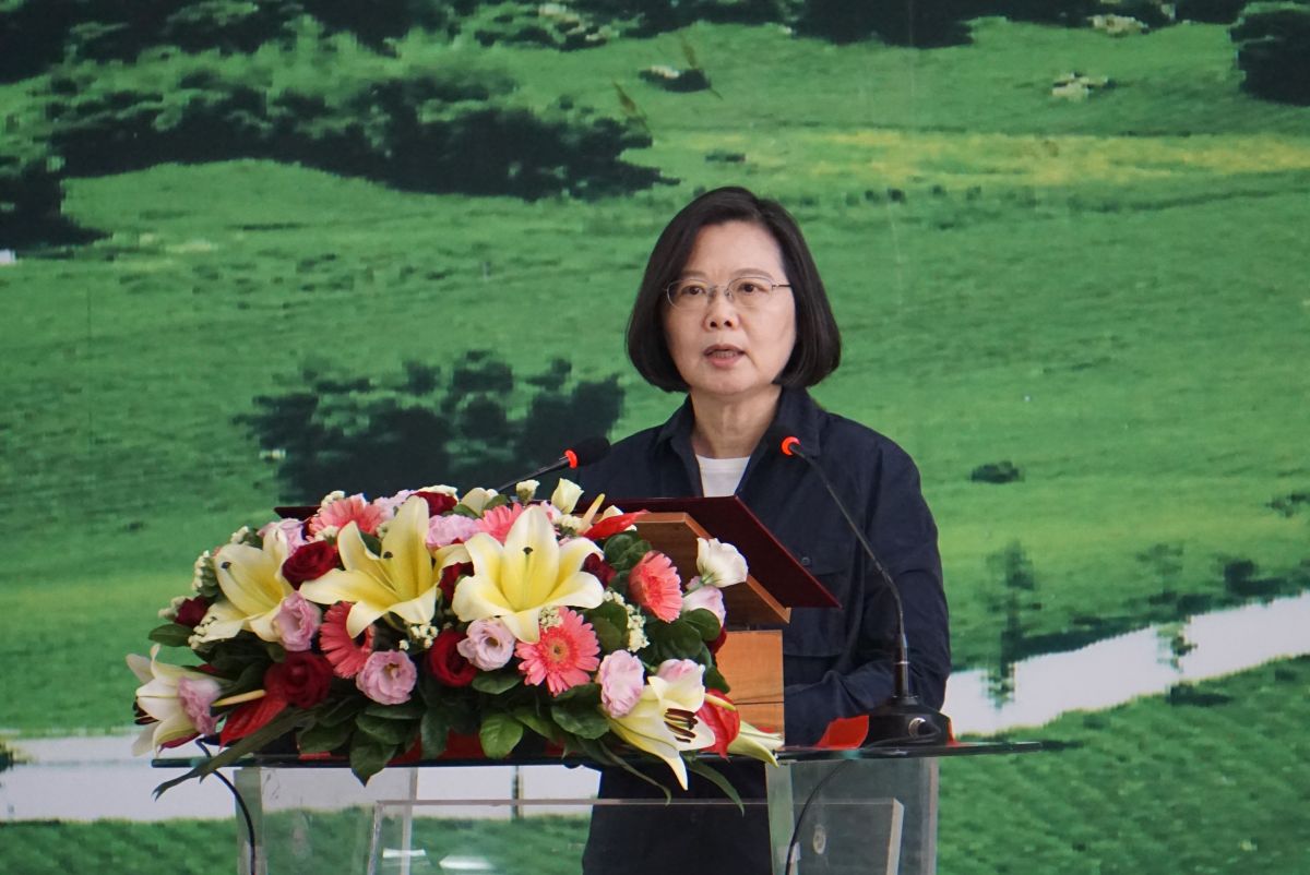 ▲總統蔡英文春節慰勉中部地區部隊，她在成功嶺營區致詞時表示，從軍薪水穩動，絕對是正確選擇。（圖／記者呂炯昌攝, 2019.1.29）