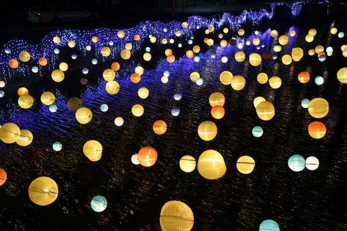 ▲2019月津港燈節，期間限定的戶外夜之美術館。（圖／公關照片）