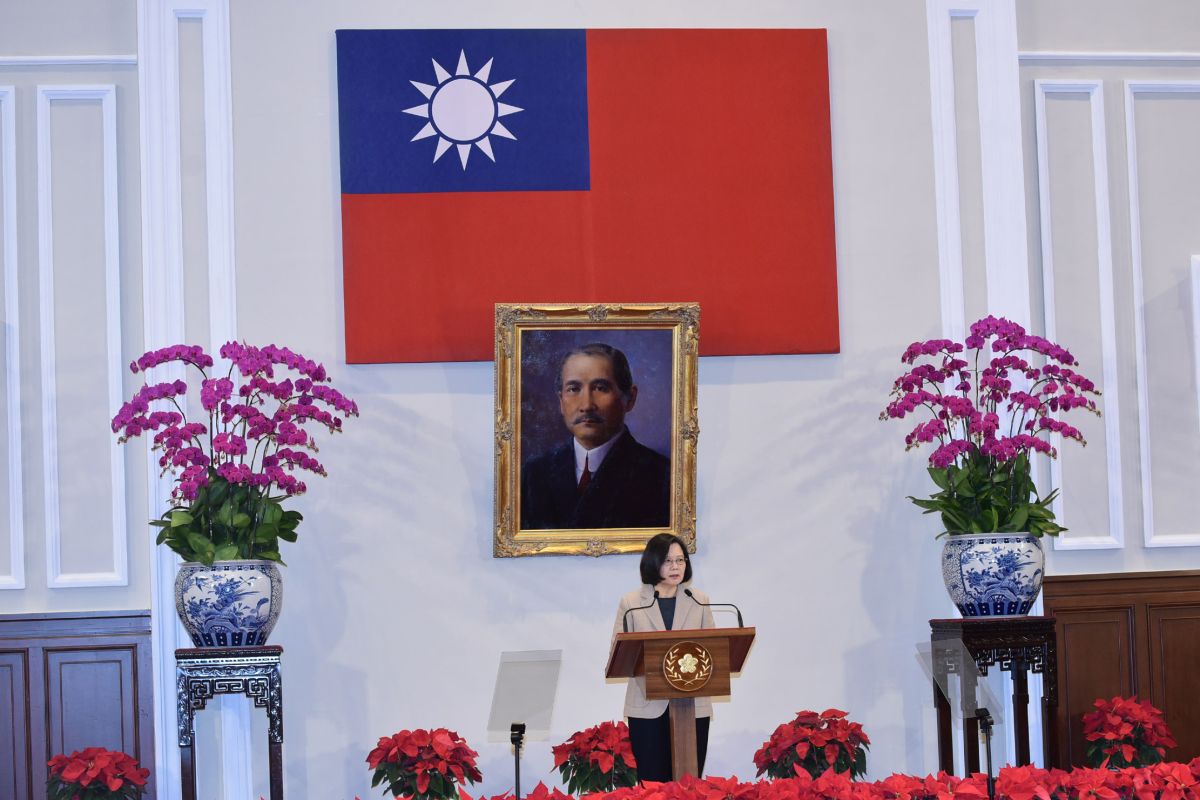 ▲國內外新冠疫情升溫，對於是否取消2021年總統府元旦升旗典禮，總統府發言人張惇涵表示，一切皆遵照中央流行疫情指揮中心防疫指引辦理。（圖／NOWnews資料照）