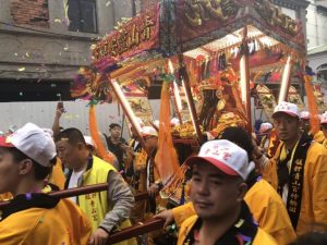 艋舺青山王神轎。（圖／連宜方攝）