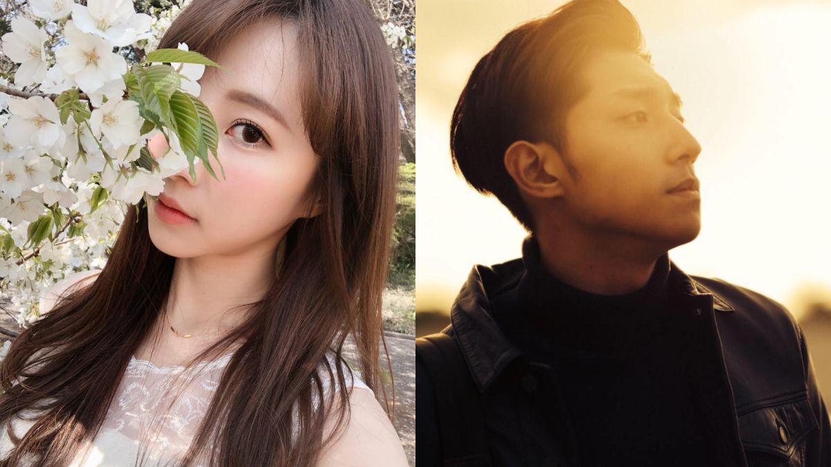 ▲藝人小茉莉（左圖）、徐韜向粉絲拜早年。（圖／臉書）