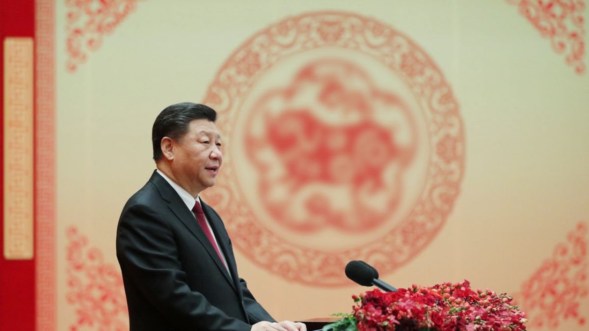 ▲中共中央、國務院3日上午在人民大會堂舉行2019年春節團拜會。(圖 / 翻攝自新華社)