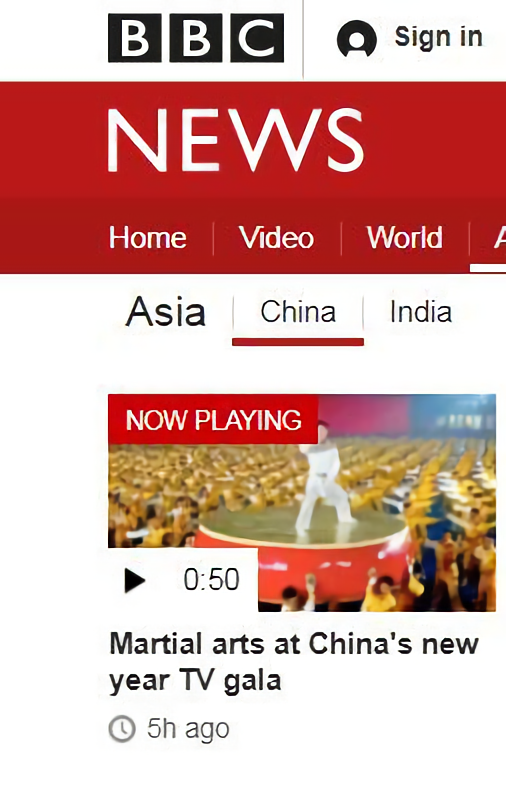 ▲英國廣播公司BBC在其新聞網站頻道，特地介紹《少林魂》。 （圖 / 翻攝自BBC官網）