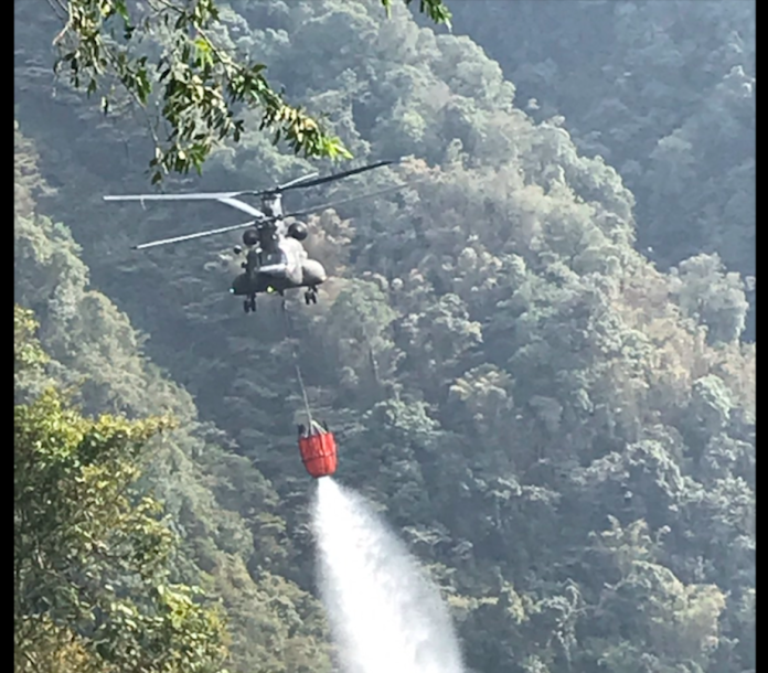 影》撲救南投森林大火　國軍CH-47直升機再出動
