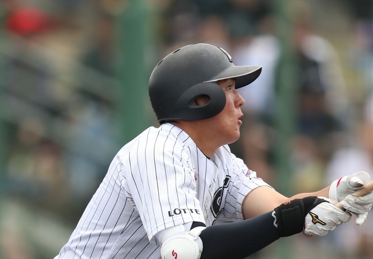 ▲羅德隊安田尚憲敲出再見安打，幫助羅德隊晉級高潮系列賽決勝輪。（圖／千葉羅德海洋隊提供）