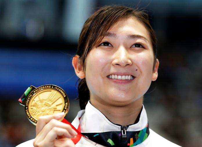 ▲日本泳后池江璃花子在2018雅加達亞運橫掃6面金牌，勇奪MVP。（圖／美聯社／達志影像）