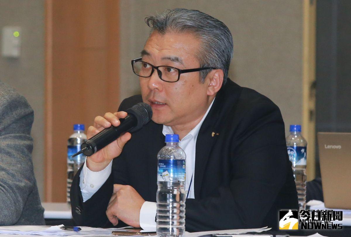 ▲航務協理陳淳德出席華航第三次勞資協商。（圖／記者葉政勳攝 , 2019.02.13）