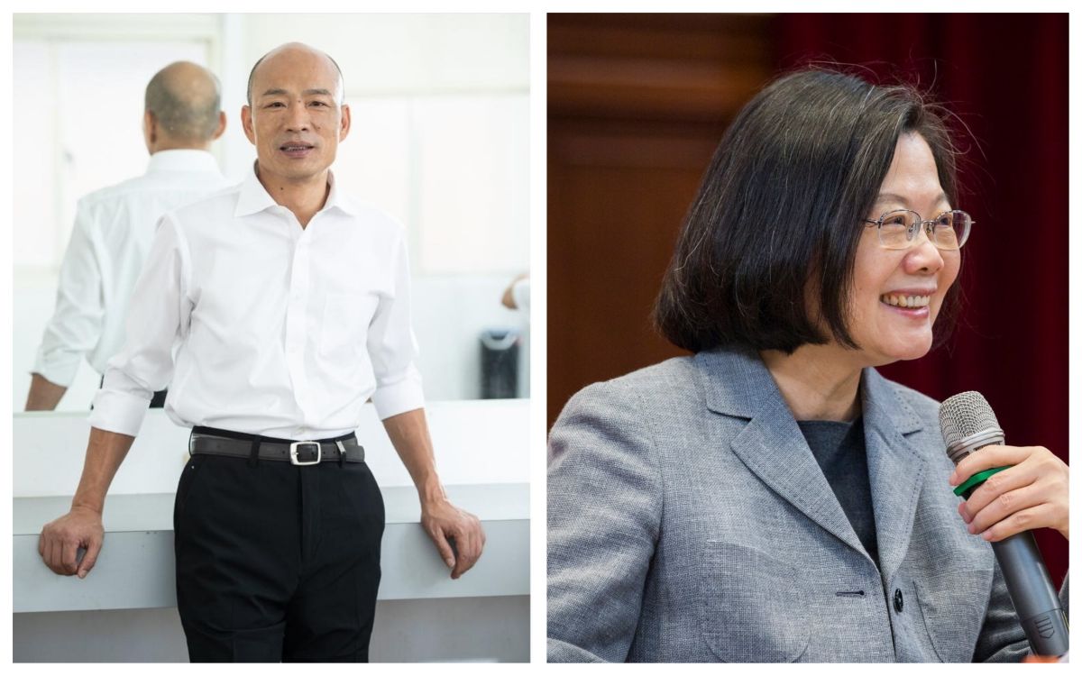 ▲蔡英文臉書回應韓國瑜「要把國家帶去哪裡」的質疑。（翻攝自兩人臉書）