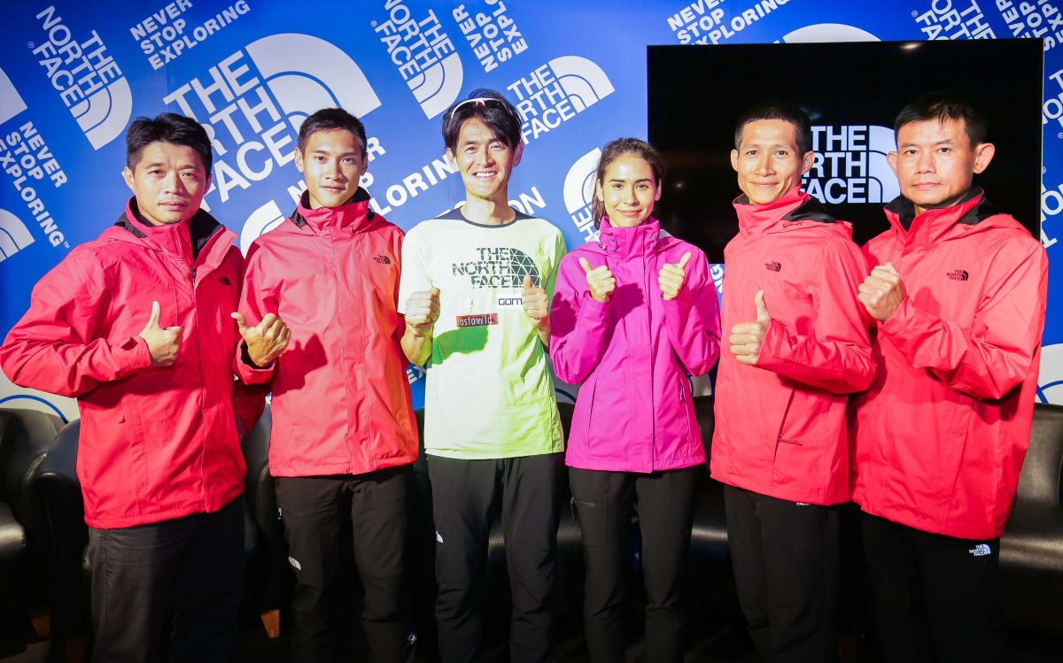 ▲鏑木毅台灣越野跑好手相見歡與談。左起黃崇華、江晏慶、鏑木毅、雷理莎、劉治昀與陳仲仁（圖／北面提供）