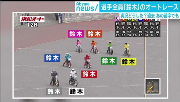 神巧合！日本摩托車大賽　8名選手都姓鈴木
