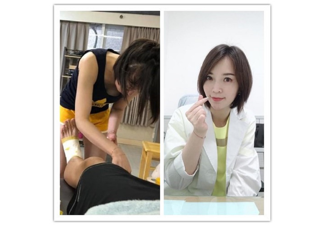 ▲正妹復健師劉必涵，長相甜美、身材姣好，讓不少男網友暴動。（圖／翻攝自PTT）