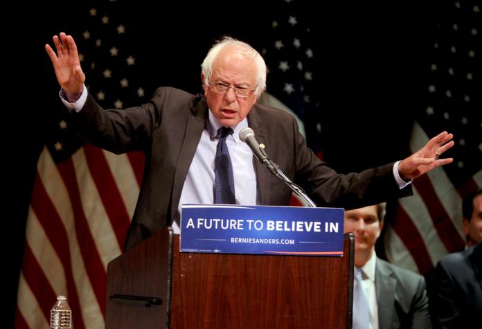 美國佛蒙特州參議員桑德斯(Bernie Sanders)19日宣佈參與2020年總統大選。（圖／美聯社／達志影像）