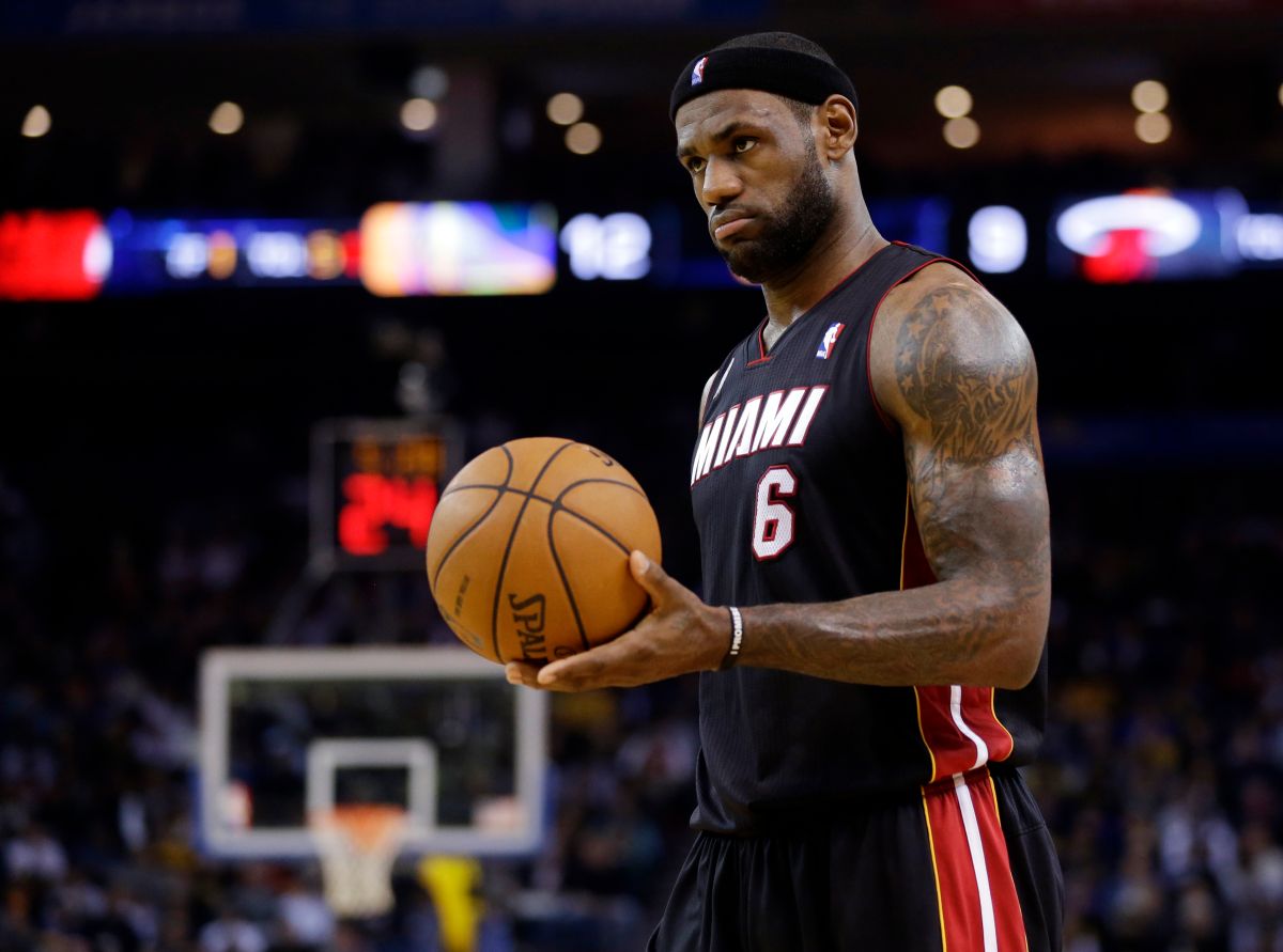 熱火隊時期的LeBron James（圖／美聯社／達志影像）