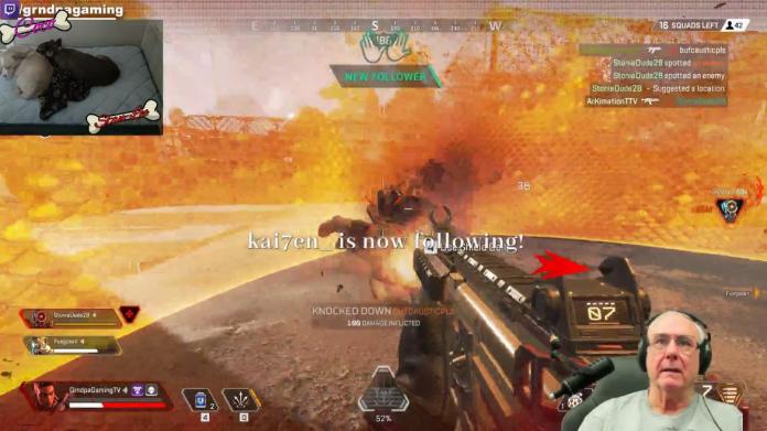 ▲66歲的阿公級實況主打起遊戲不會輸年輕人！（圖／翻攝自Twitch）