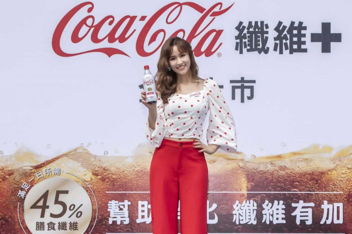 ▲Sandy出席飲料試飲活動。（圖／廠商提供）