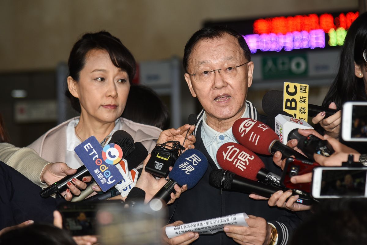 ▲郭新政、盛竹如22日赴地方法院出庭。（圖／記者陳明安攝，2019.02.22）