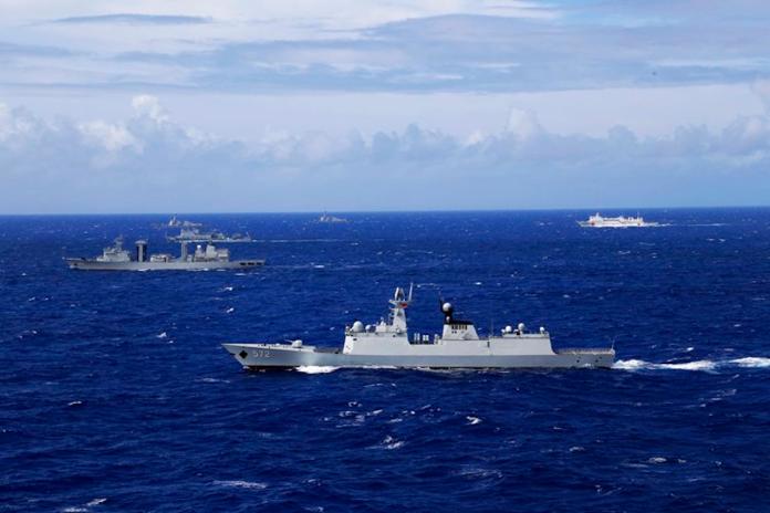 ▲中國軍演規模持續加碼，今日又宣布將在南海展開新一波的軍事實彈演訓。（圖／中國大陸海軍網）