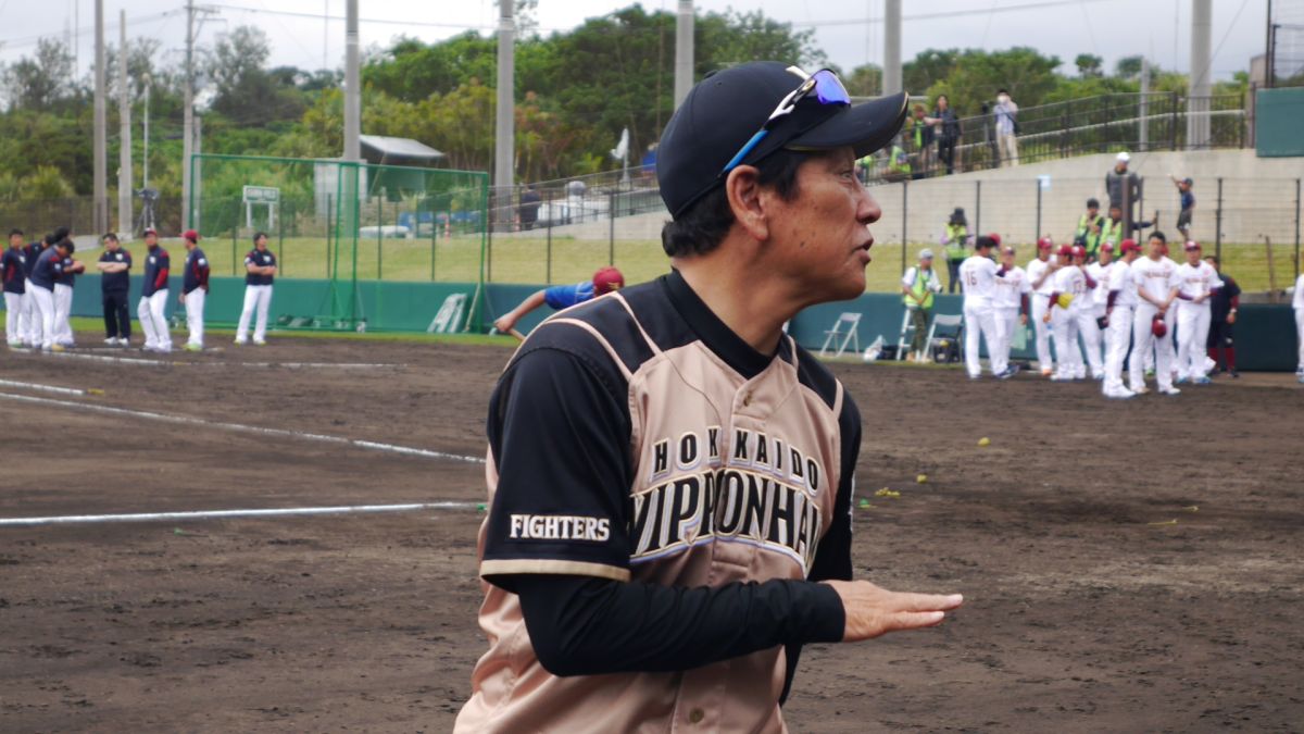 ▲火腿栗山英樹總教練。（圖／吳政紘攝）