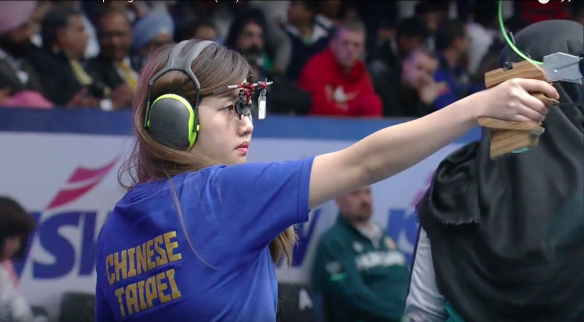 「證件妹」吳佳穎（圖／翻攝自ISSF比賽影片）