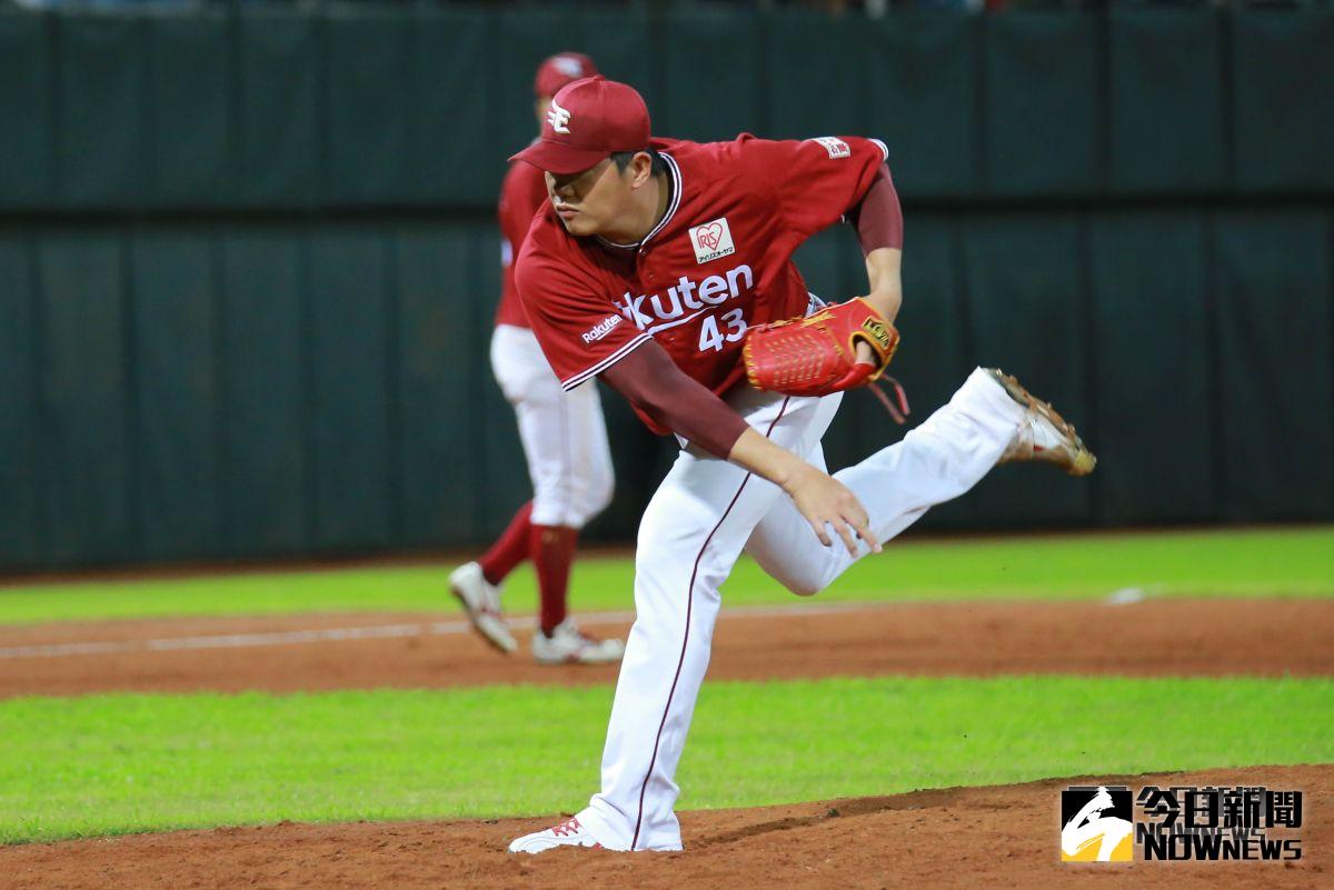 ▲2019強者對決爭霸賽 Lamigo桃猿vs.東北樂天金鷲。東北樂天金鷲投手宋家豪。（圖／記者葉政勳攝 , 2019.02.28）