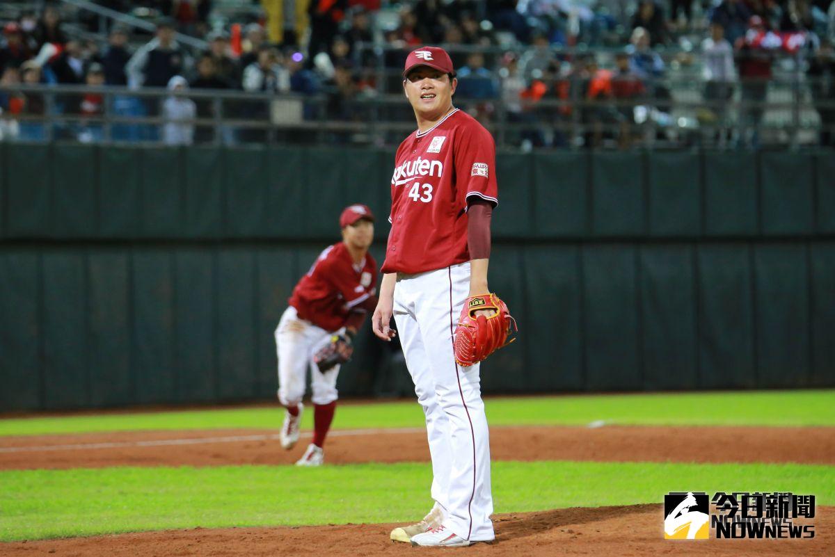 ▲2019強者對決爭霸賽 Lamigo桃猿vs.東北樂天金鷲。東北樂天金鷲投手宋家豪。（圖／記者葉政勳攝 , 2019.02.28）